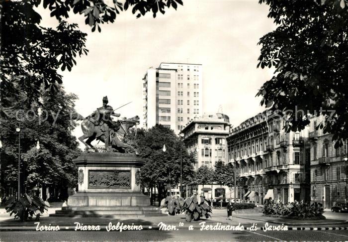 Torino Piazza Solferino Monumento Ferdinando di Savoia