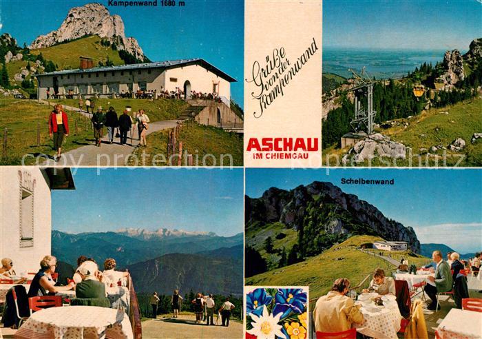 Aschau Chiemgau Berggasthof Kampenwand Terrasse Scheibenwand