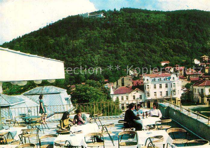 Kjustendil Hotelterrasse des Hotels Pautalija