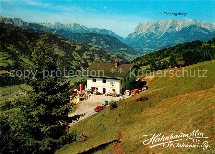 St Johann Pongau Alpengasthof Hahnbaum Alm mit Tennengebirge