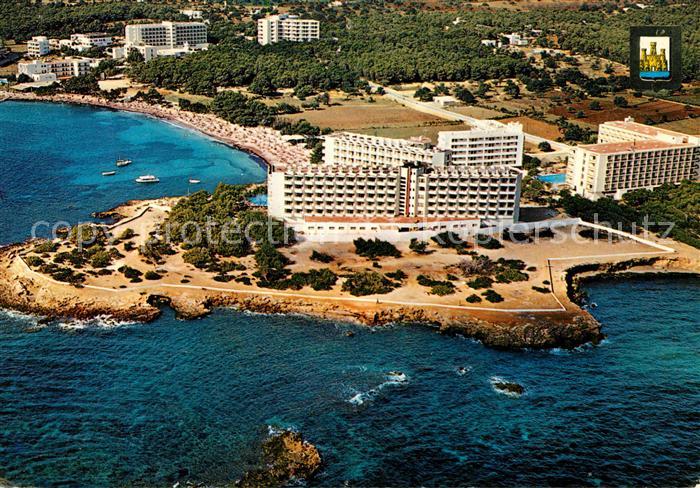 Ibiza Islas Baleares Isla Blanca Es Cana Fliegeraufnahme