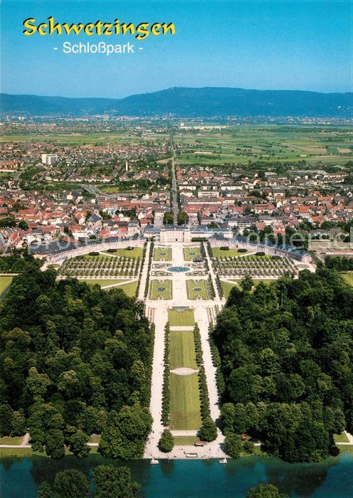 Schwetzingen Schloss mit Schlosspark Fliegeraufnahme