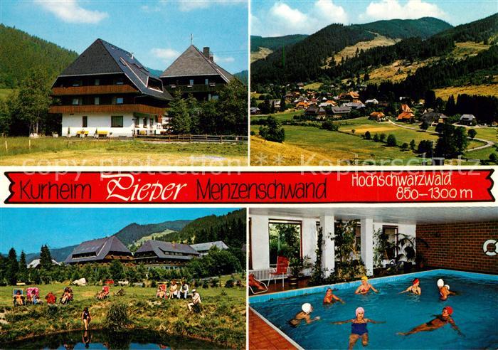 Menzenschwand Kurheim Pieper Panorama Teich Schwimmbad