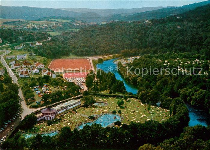 Heimbach Eifel Sportanlagen an der Rur mit Freischwimmbad und Campingplatz Gut W