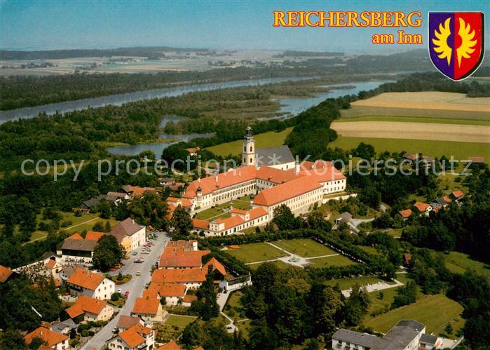 Reichersberg Inn Augustiner Chorherrenstift Fliegeraufnahme