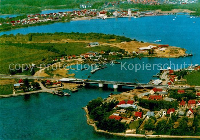 Daenemark Egernsundbroen Fliegeraufnahme Bruecke