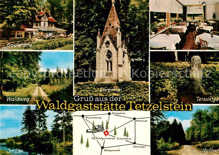 Koenigslutter Elm Waldgaststaette Tetzelstein Ehrenmal Elm
