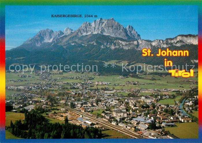 St Johann Tirol Kaisergebirge Fliegeraufnahme