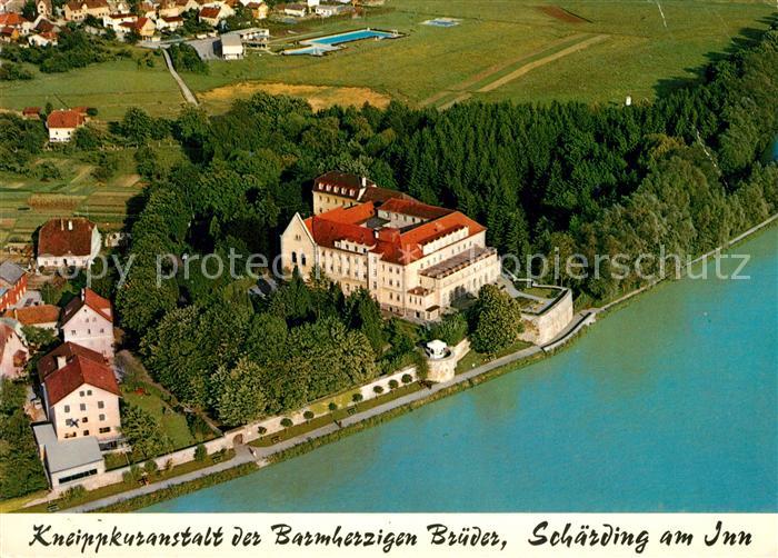 Schaerding Fliegeraufnahme Kneippkuranstalt Barmherzige Brueder