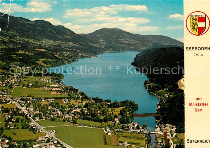 Seeboden Millstaettersee Fliegeraufnahme