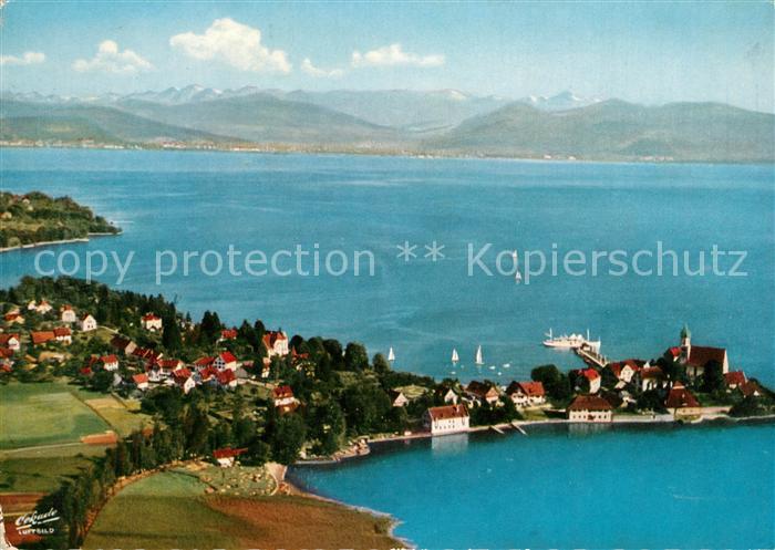 Wasserburg Bodensee Fliegeraufnahme