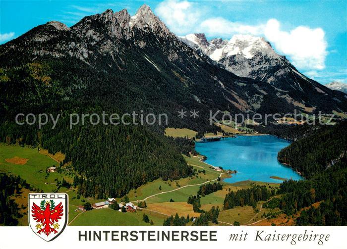 Hintersteinersee Fliegeraufnahme Kaisergebirge