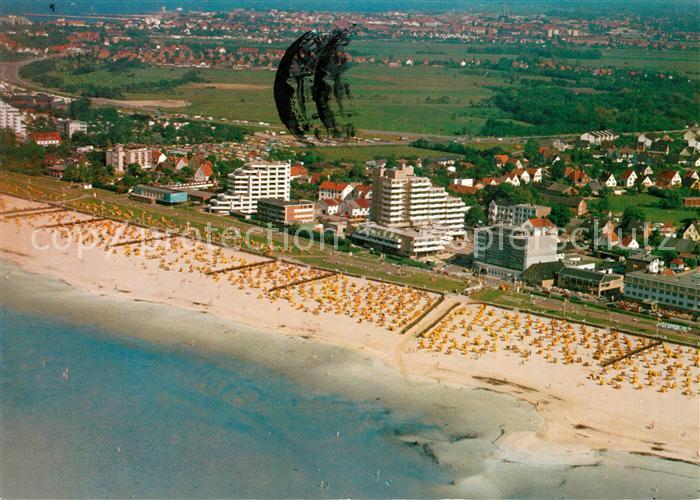 Cuxhaven Duhnen Nordseebad Fliegeraufnahme