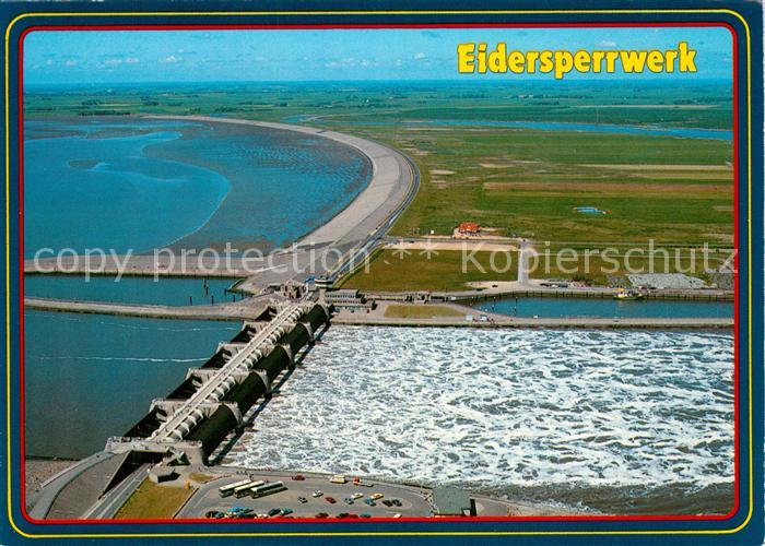 Eidersperrwerk Fliegeraufnahme Damm