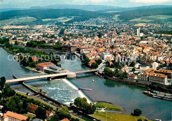 Hameln Weser Fliegeraufnahme Bruecke