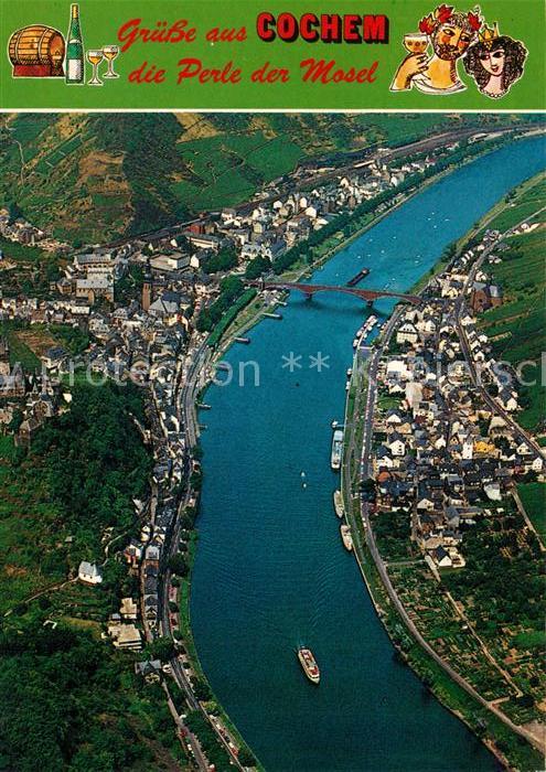 Cochem Mosel Fliegeraufnahme Bruecke