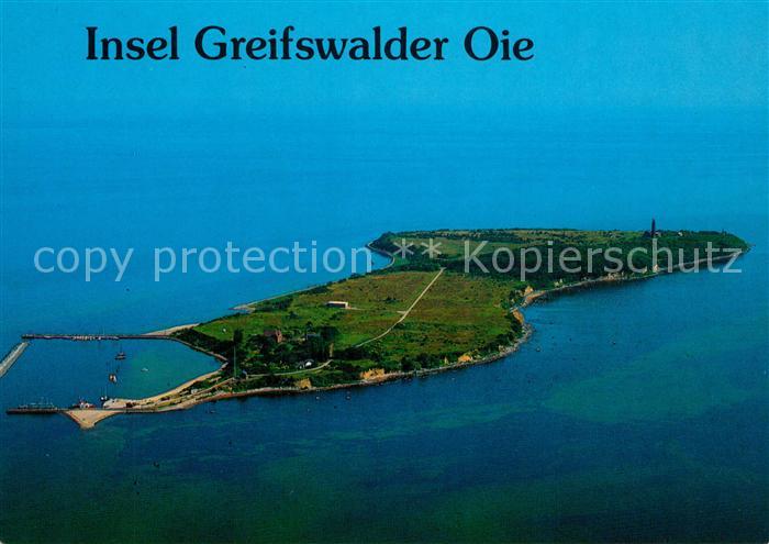 Greifswalder Oie Fliegeraufnahme Hafen Leuchtturm