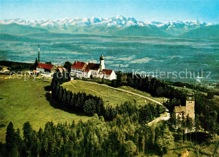 Hohenpeissenberg Fliegeraufnahme Terrassencafe Restaurant Bayerischer Ring