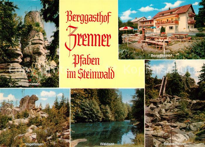Pfaben Berggasthof Zrenner Weissenstein Vogelfelsen Waldsee Saubadfelsen