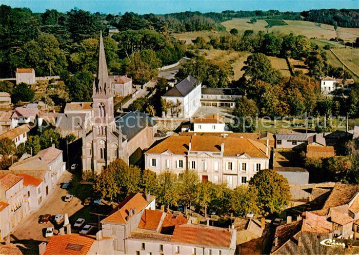 Mirambeau Charente-Maritime Fliegeraufnahme Place de Eglise