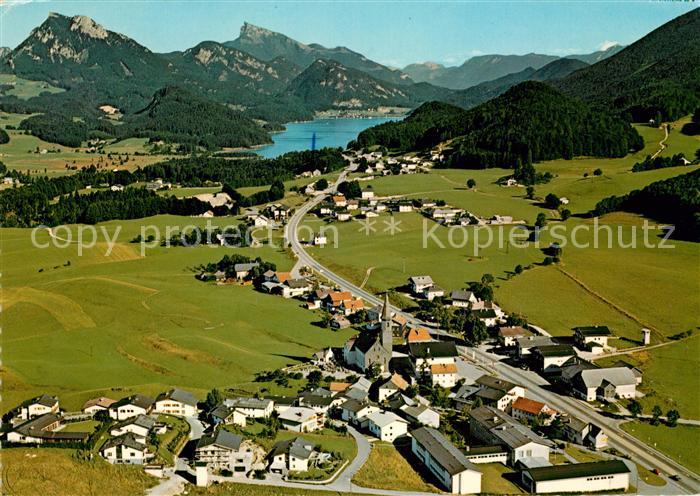 Hof Salzburg Fliegeraufnahme Fuschlsee Schober Schafberg
