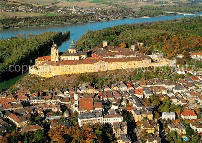 Melk Donau Fliegeraufnahme Stift Melk