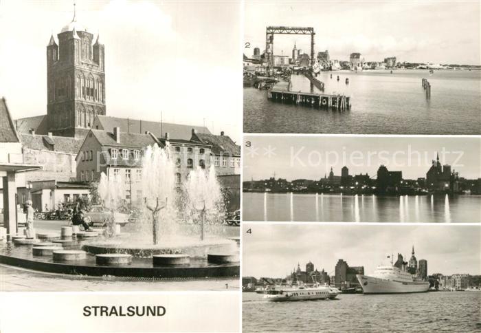 Stralsund Mecklenburg Vorpommern Ossenreyer Strasse Rugendammbruecke Hafen