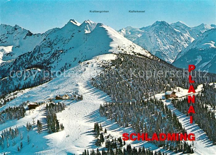 Schladming Obersteiermark Fliegeraufnahme Planai Schladminger Huette