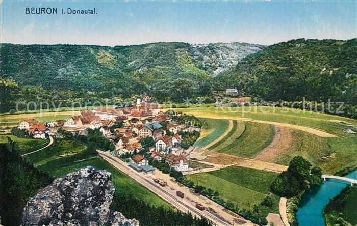 Beuron Donautal Panorama Schwaebische Alb