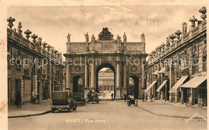 Nancy Lothringen Rue Héré Arc de Triomphe