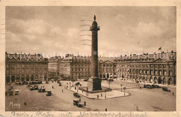Paris Place et la Colonne Vendome Collection