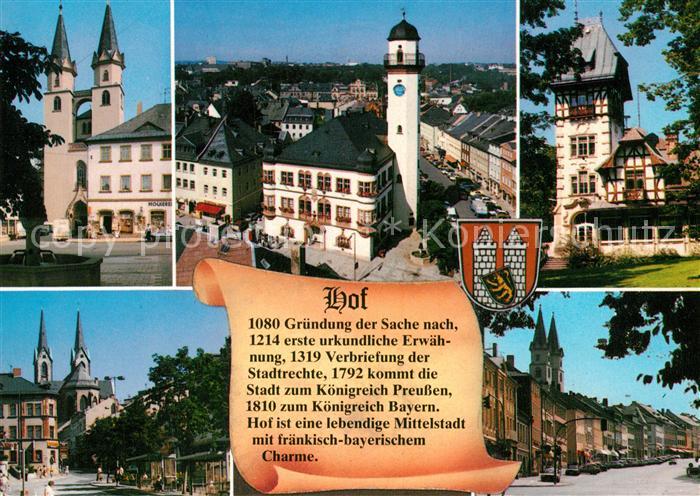 Hof Saale Rathaus Theresienstein Muensterviertel Innenstadt Chronik Wappen