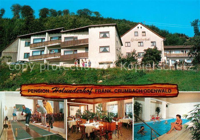 Fraenkisch-Crumbach Pension Holunderhof Kegelbahn Restaurant Hallenbad
