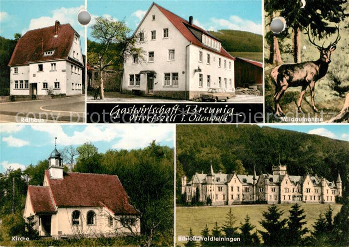 Ottorfszell Gastwirtschaft Breunig Rathaus Wild Hirsch Kirche Schloss Waldleinin