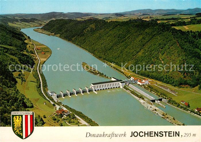 Jochenstein Niederbayern Donaukraftwerk Fliegeraufnahme