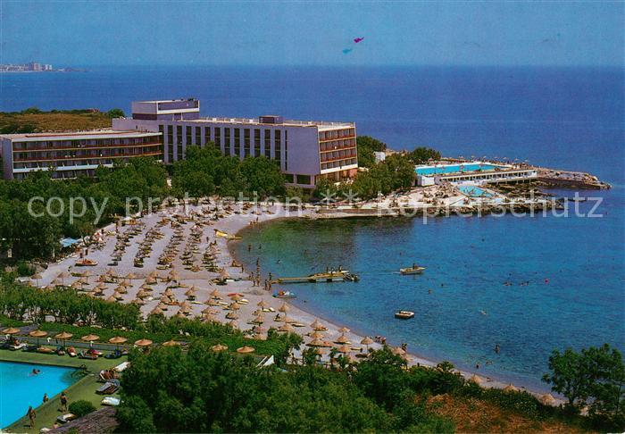 Rhodos Rhodes aegaeis Hotel Eden Rock Strand Swimming Pool Fliegeraufnahme