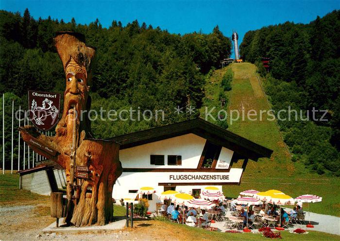 Oberstdorf Skiflugschanzen Stube Sepp Weiler Holzschnitzereien Huber Karte Nr 10