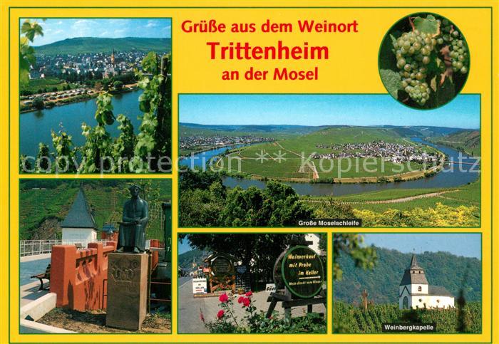 Trittenheim Mosel Panorama Moseltal Grosse Moselschleife Denkmal Weinbergkapelle
