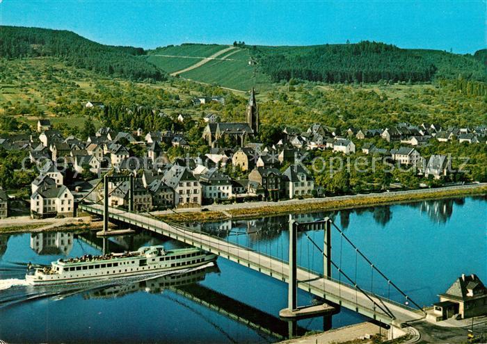 Wehlen Mosel Moselbruecke Dampfer Cornely Karte Nr 17303