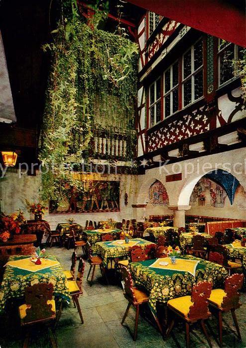 Rothenburg Tauber Baumeisterhaus Cafe Restaurant Konditorei Terrasse am Abend