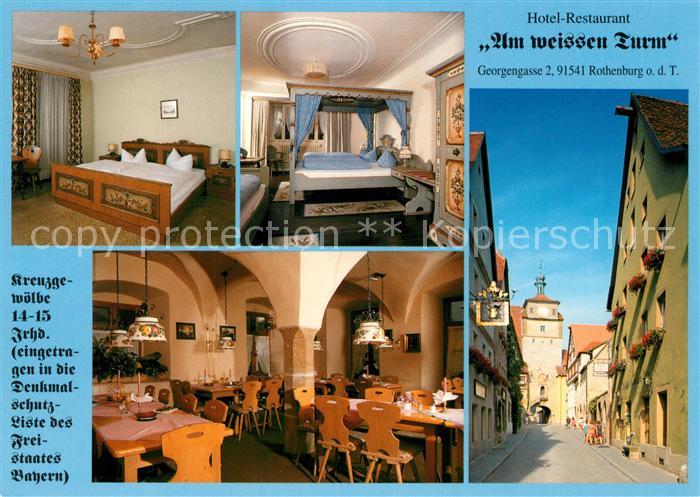 Rothenburg Tauber Hotel Restaurant Am weissen Turm Historische Altstadt Torbogen