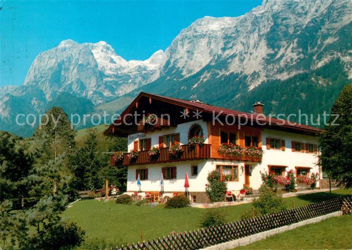 Ramsau Berchtesgaden Gaestehaus Pension Haus Lattenbach mit Reiteralpe Berchtesg