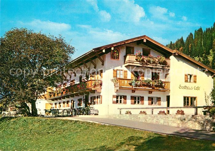 Ramsau Berchtesgaden Gasthaus Cafe Hindenburglinde an der deutschen Alpenstrasse