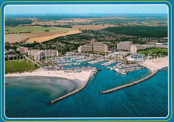 Damp Ferienresort Hafen Fliegeraufnahme