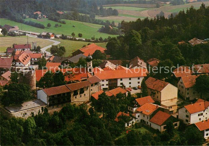 Kollnburg Burggasthof Bayerischer Wald Fliegeraufnahme