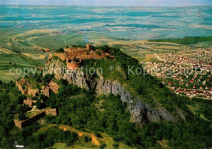 Singen Hohentwiel Burgruine Hohentwiel Fliegeraufnahme