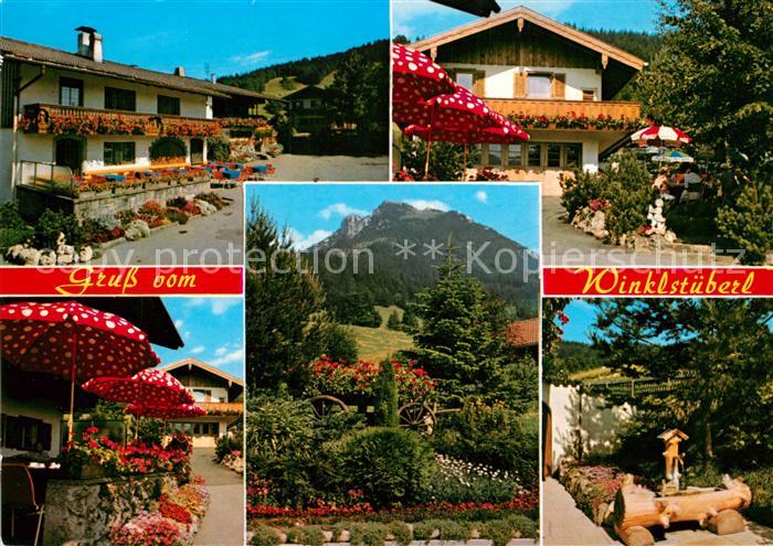 Winkl Fischbachau Cafe Winklstueberl Garten Holzbrunnen