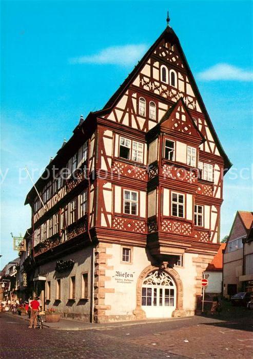 Miltenberg Main Hotel Riesen aeltestes Gasthaus Deutschlands 12. Jhdt. Fachwerkh