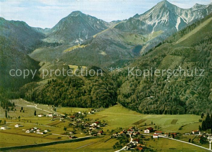 Ettenhausen Schleching mit Geigelstein und Breitenstein Chiemgauer Alpen Flieger