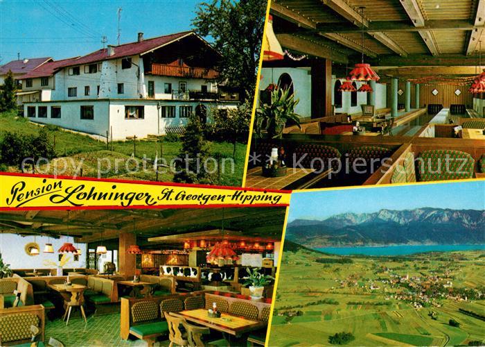 Hipping St Georgen Privatpension Lohninger Landschaftspanorama See Alpen